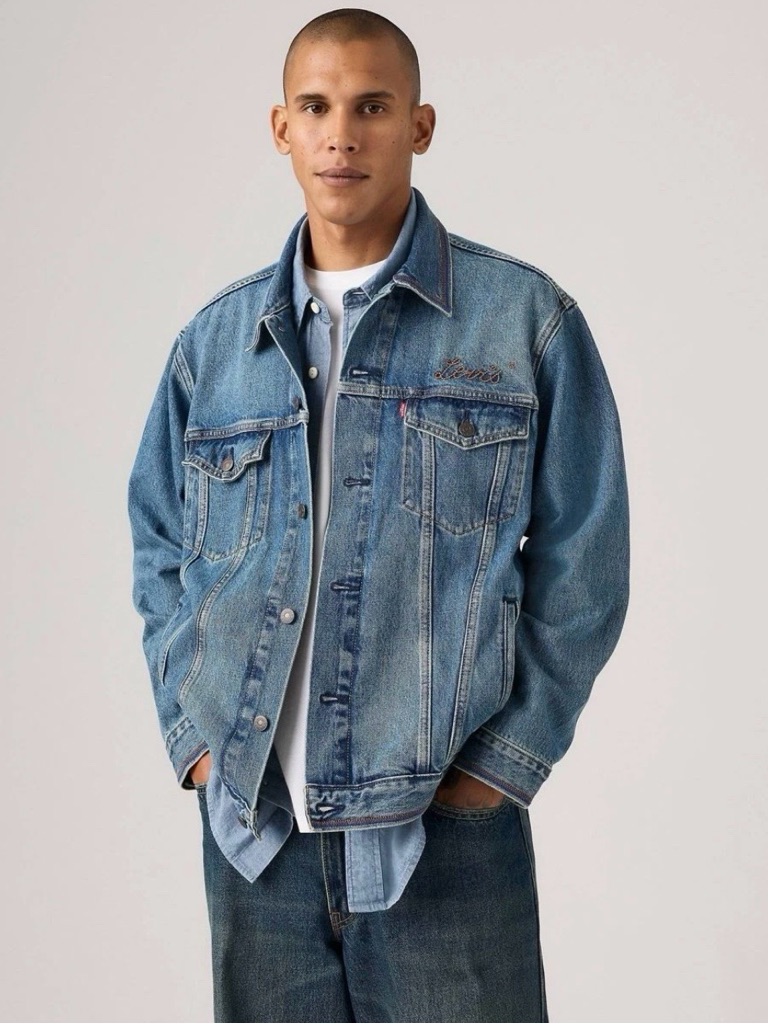 Levi’s Relaxed Fit Denim Trucker Jacket - Mid Day Rodeo, Men’s, Nwt